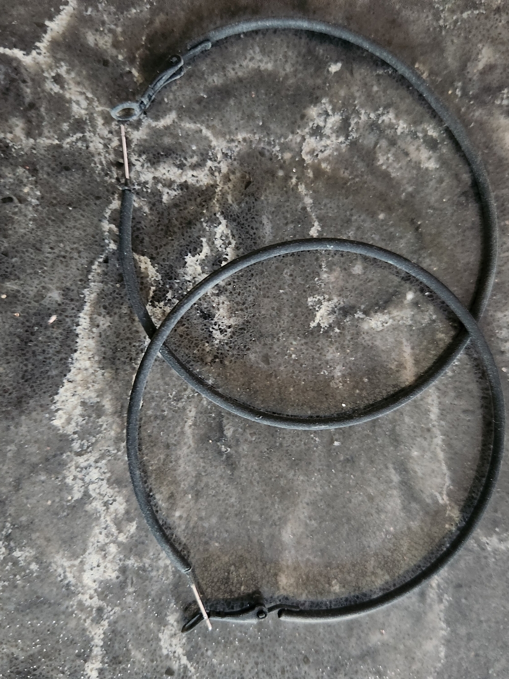 Simple Black Hoop Earrings